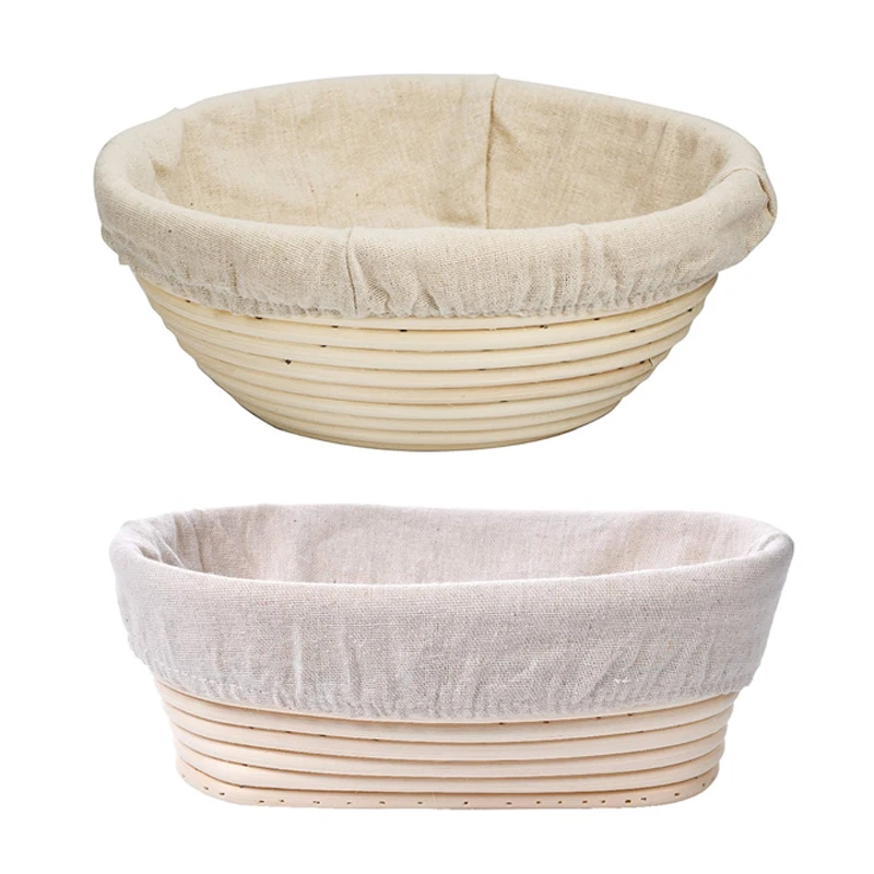 Various Shapes Fermentation Rattan Basket Country Bread Baguette Dough Baskets Baking Dough Basket Baking Storage Basket