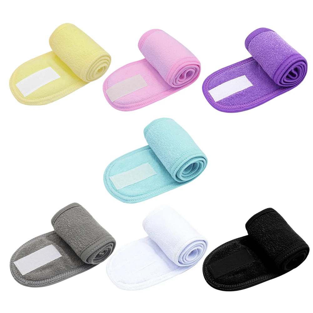 Towel Head Band Yoga Sports Adjustable Non Slip Women Wide Hairband Salon SPA Wash Face Head Wrap For Ladies Make Up Accessories