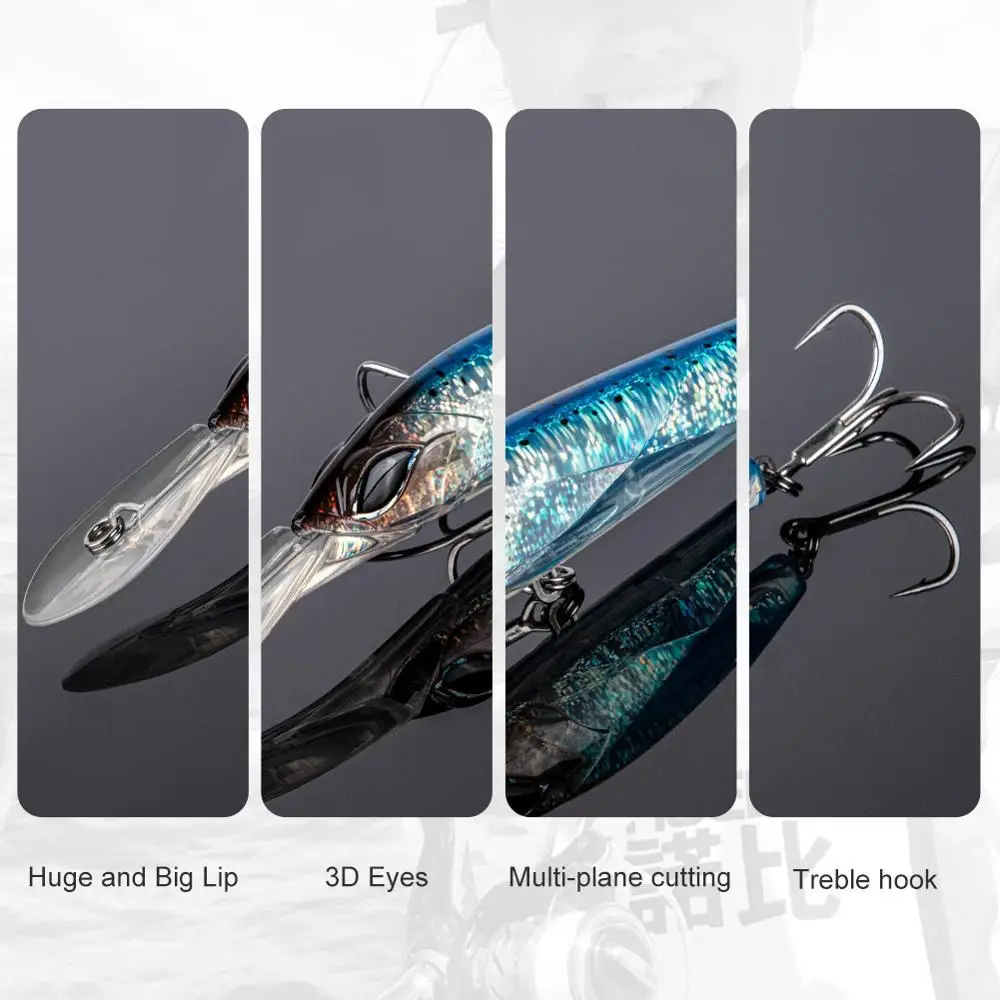 Noeby Minnow Trolling 18cm/90g – Señuelo sinking para atún GT - imagen 3
