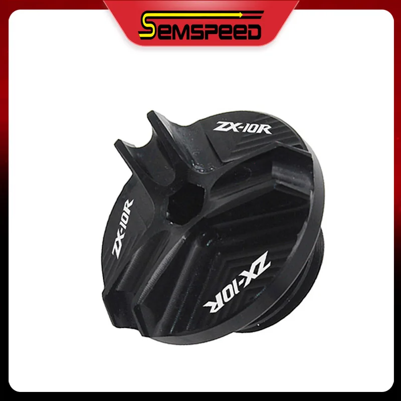 Bouchon de réservoir d'huile moteur en aluminium, accessoires de moto pour KAWASAKI Ninja ZX-10R ZX10R zx-10r 2004 – 2018