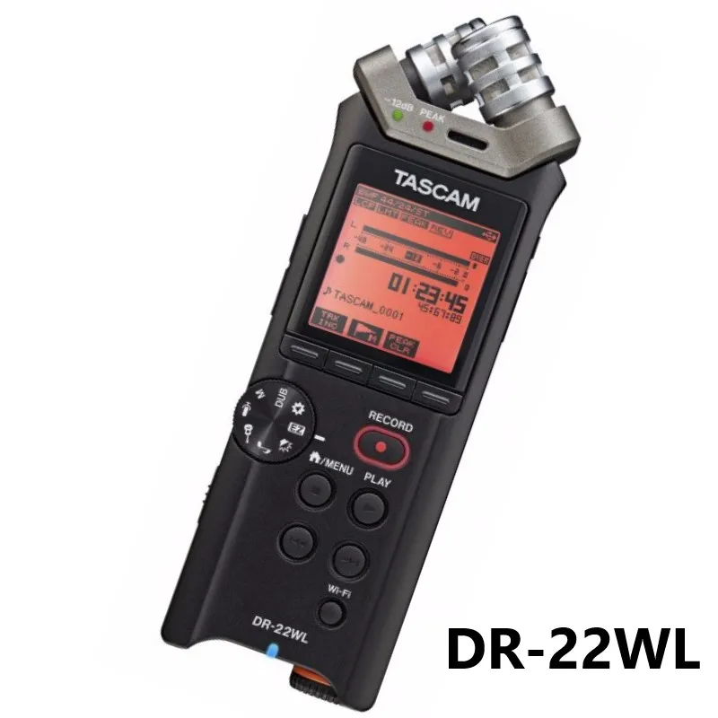 Портативный беспроводной Wi-Fi рекордер Tascam DR-22WL с дистанционным управлением и потоковым воспроизведением uusing Wi-Fi