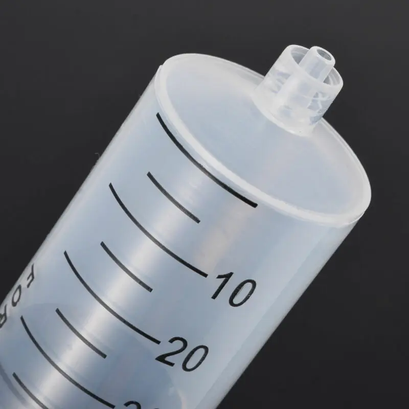 Piccola siringa di plastica a vite da 100ml con tubo di plastica trasparente flessibile lungo 80 cm per misurare la nutrizione