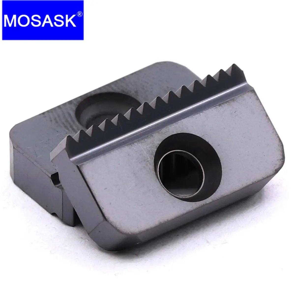 MOSASK 10PCS 21 Internal External  ISO Thread ZM856  CNC Lathe Machining Stainless Steel Threaded  Milling Carbide Inserts