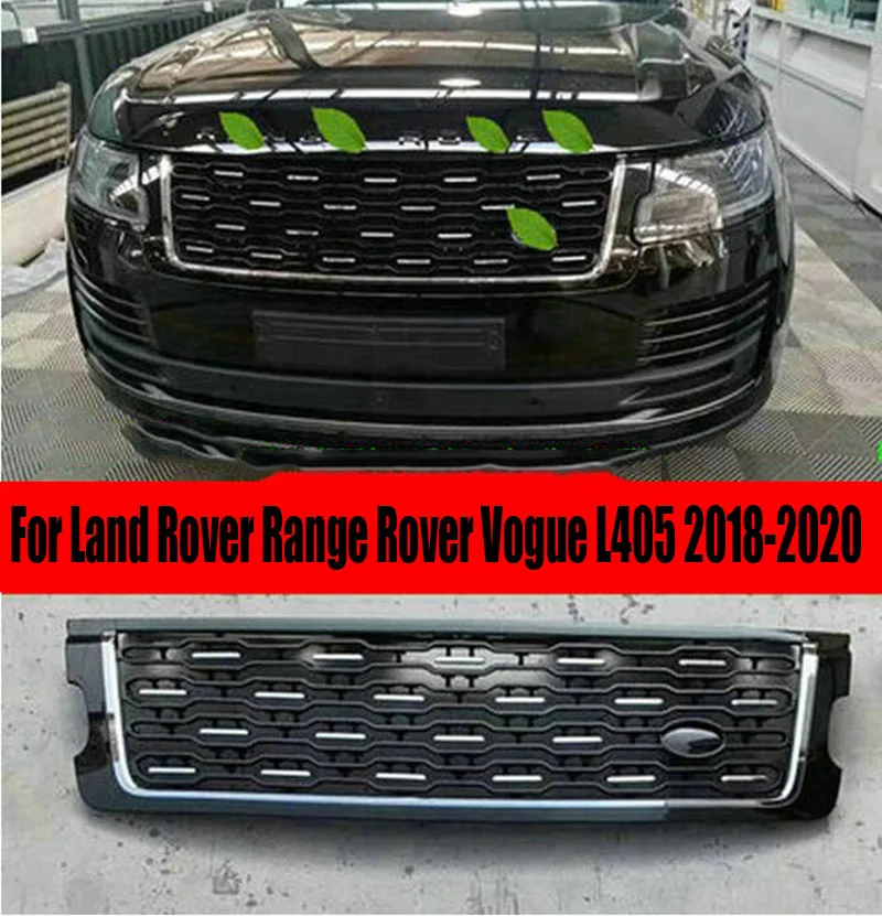 

For Range Rover Autobiography Vogue L405 2018 2019 2020 2021 SVA Style Black Front Grille Mesh