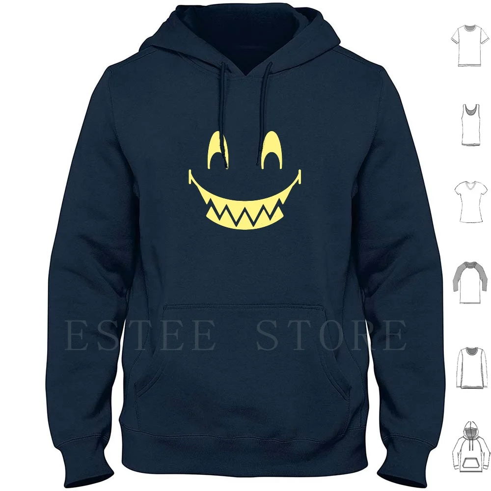 Sharp Tooth Smile Hoodies Long Sleeve Sharp Tooth Smile Grin Pointed Teeth Face Face Creepy Cute