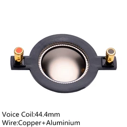 2PC Tweeter Speaker Voice Coil Diaphragm Repair Kit Titanium 44mm For Home Theater Treble Horn Audio DJ Mixer DJ