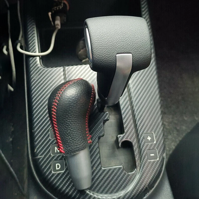 Car Automatic transmission Gearbox Handles Gear Shift Knob Lever Head for KIA Sorento Borrego K2 Freddy Ba Rui  Genuine Leather