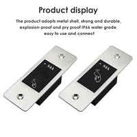 9-18V RFID Reader Keyless Door Opener Metal Access Control Scanner 100 Users Mini IP66 Waterproof Embedded Fingerprint Reader 2