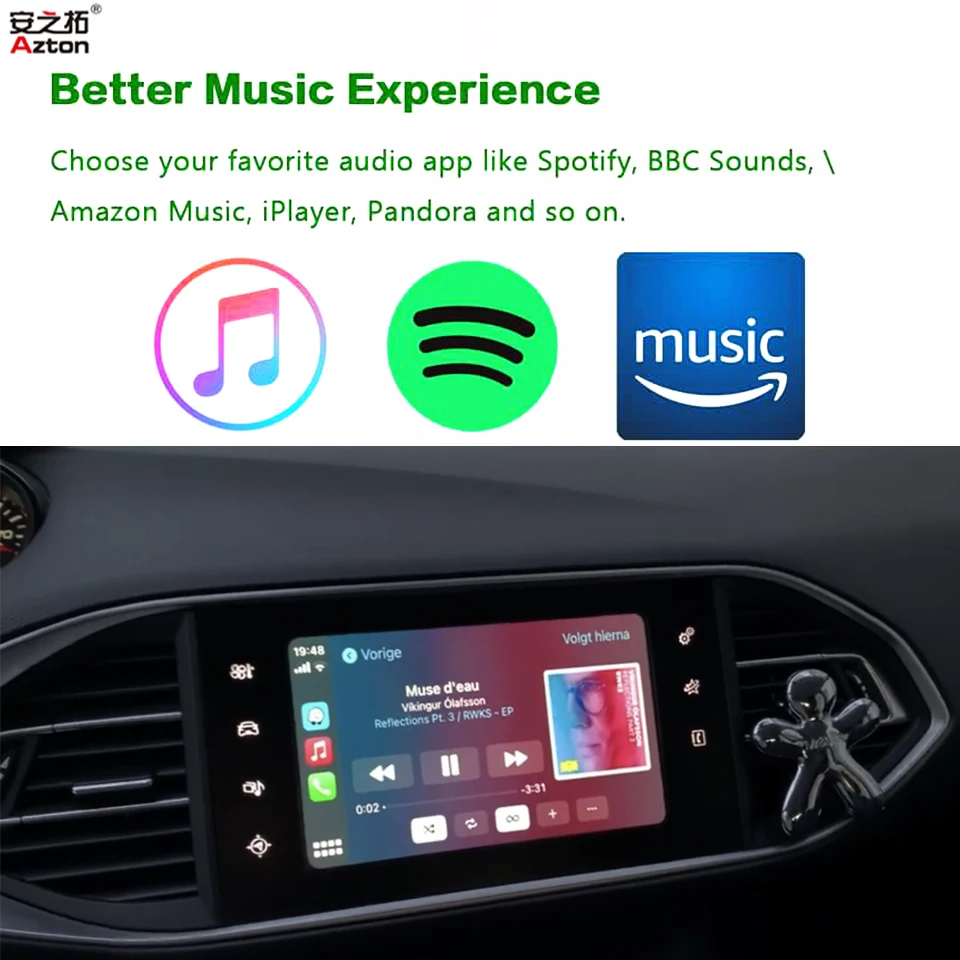 Wired and Wireless Apple CarPlay for Peugeot 308 508 208 2008 2013-2018 SMEG/SMEG+ iPhone CarPlay Android Auto Interface Airplay