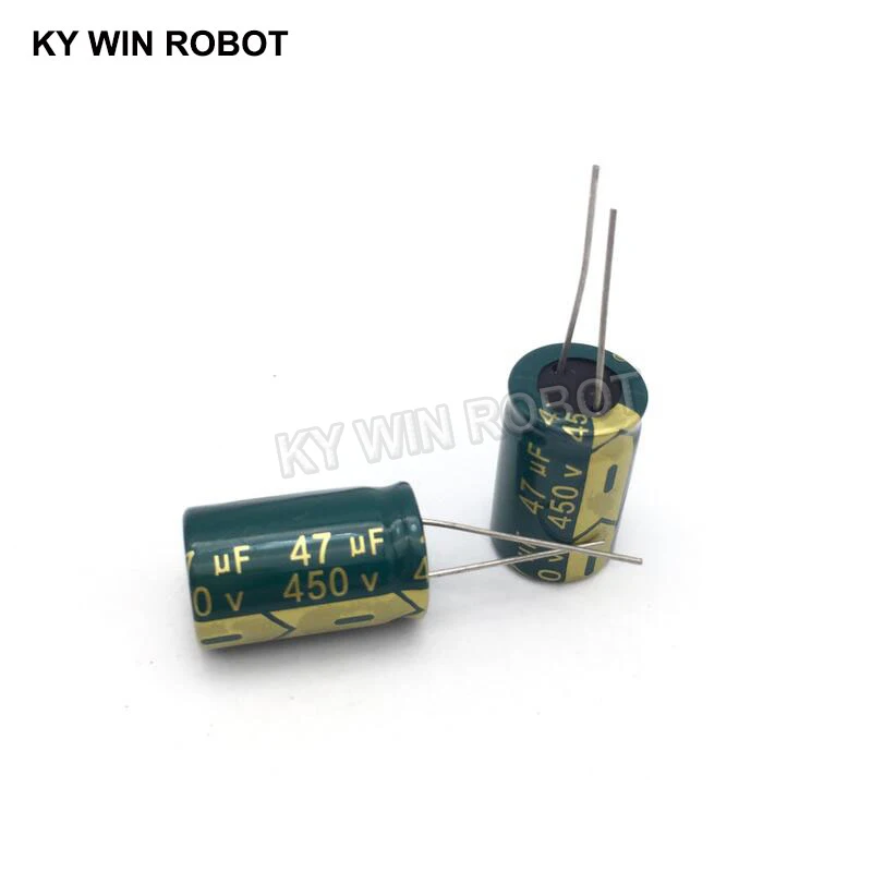 5 pz Alluminio condensatore elettrolitico 47 uf 450 v 16*25 millimetri frekuensi tinggi Radial Electrolytic kapasitor