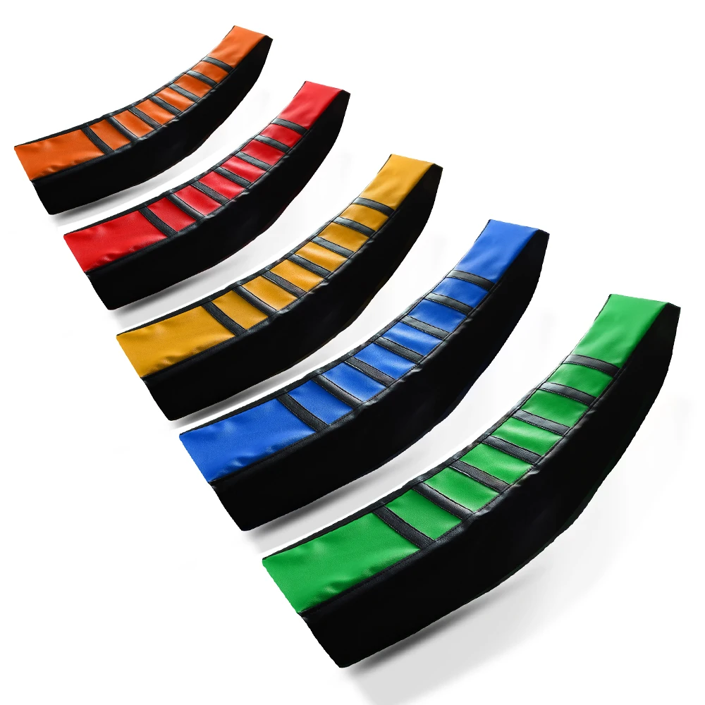 

Motorcycle For Kawasaki KX KLX KFX KDX 65 80 85 125 250 250F 450F 450R 150S Universal Seat Cover Rubber Striped Soft Seat Covers