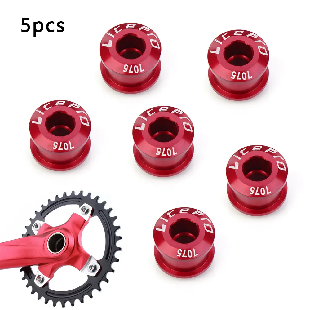 4Pcs 8 Colors Road Bike Accessories Alloy Chainring Wheel Bolt Chainwheel Screws Cycling Crankset Parts Disc Screw