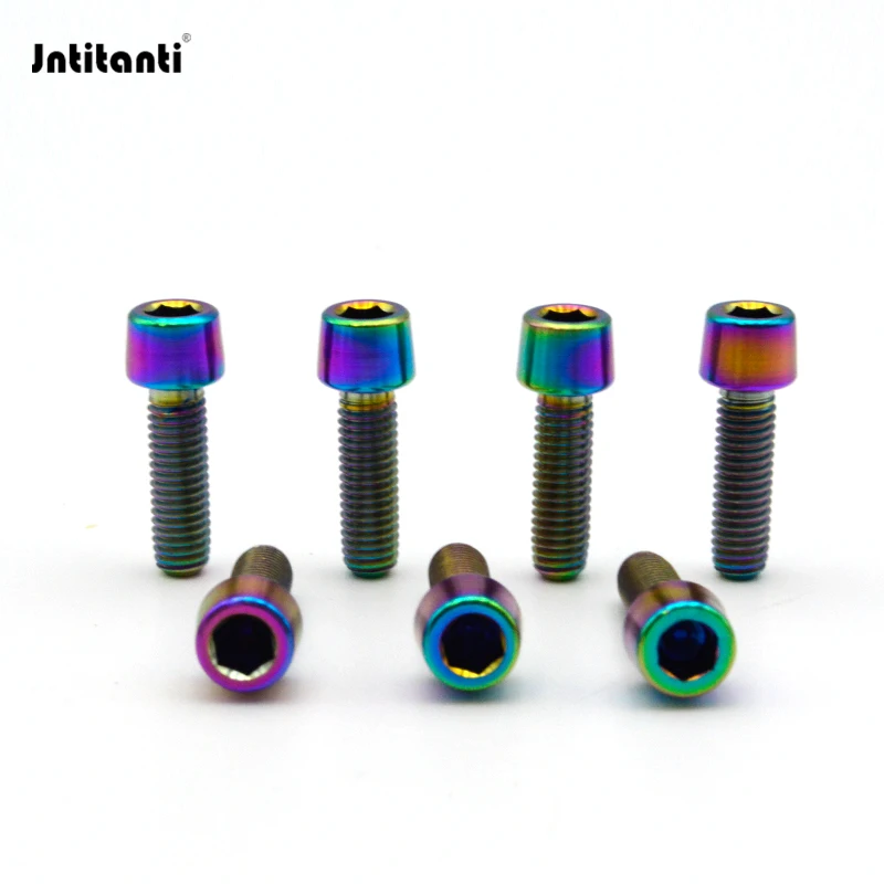 Jntitanti Gr5 titanium socket  screws bolt M5*16mm for bicycle Handlebar Deda bicycle handles