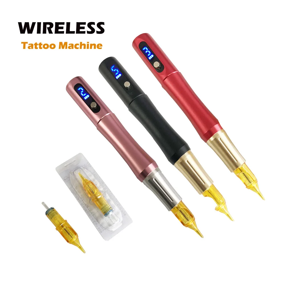 Professional Wireless Tattoo Machine LED Digital Permanent Makeup Tattoo Machine Pen