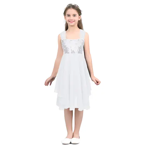 Tulle Princess Ball Gown Teens Ballerina Leotard Dress Kids Girls Gymnastics Ballet Tutu Sequins Top Chiffon Dress Dance Wear - Image 10