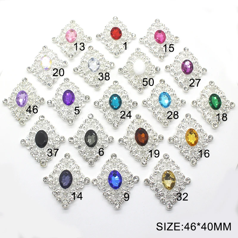 Squisita e splendida 10 pcs fiore di cristallo della lega accessori di gioielli craft diamond-set lucido della decorazione del diamante FAI DA TE