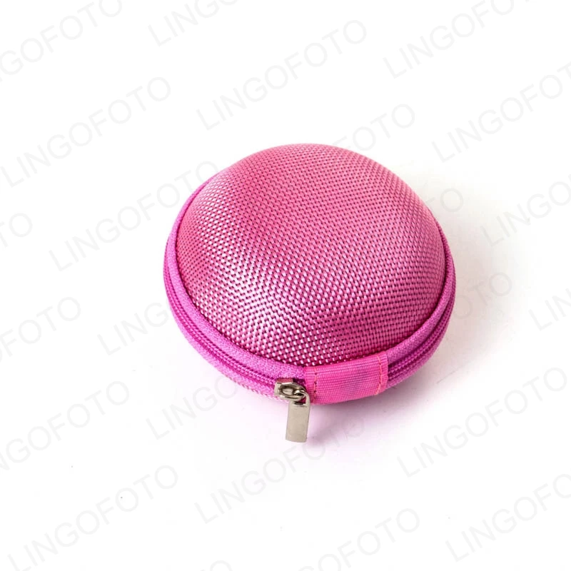 Muiti-Color Mini Circle Bag/Pouch for Go Pro Session  Charger Cable Battery Pink GH1706a