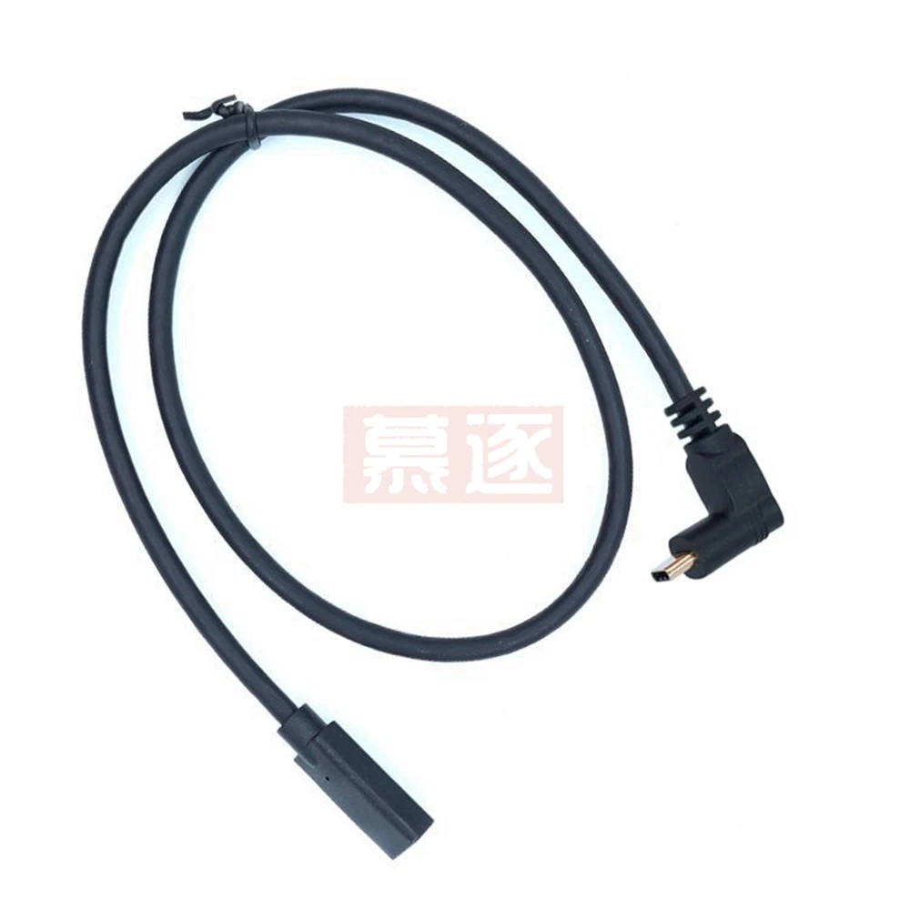 الذهب نوع C USB 3.1 ذكر إلى USB-C أنثى 90 درجة تمديد كابل بيانات موسع الحبل عكسها تصميم 10Gb/s 0.3m 0.6m 1m 1.8m