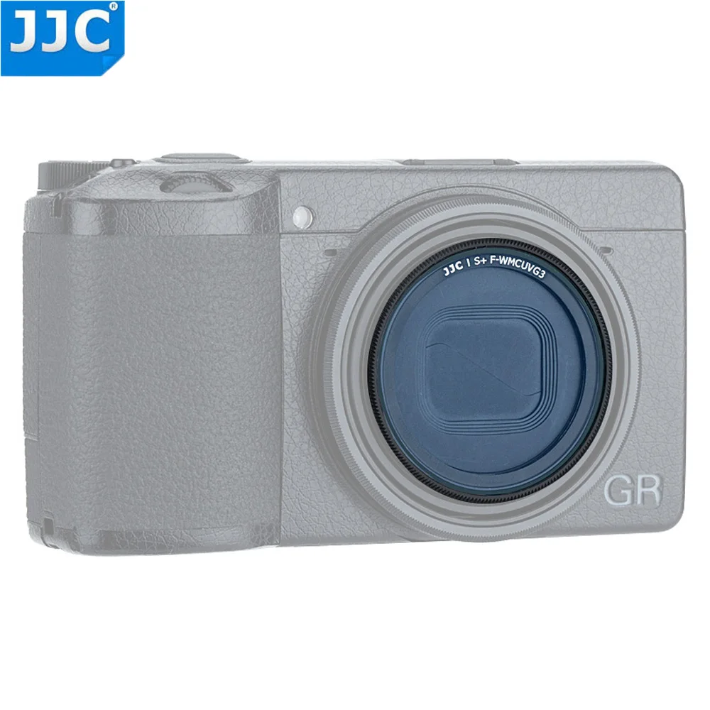 Filtr UV JJC Ultra Slim z powłoką wielowarstwową i szkłem optycznym, z klejem 3M, do aparatów Ricoh GR IV GR4 GRIV GR III GR II GR3x HDF