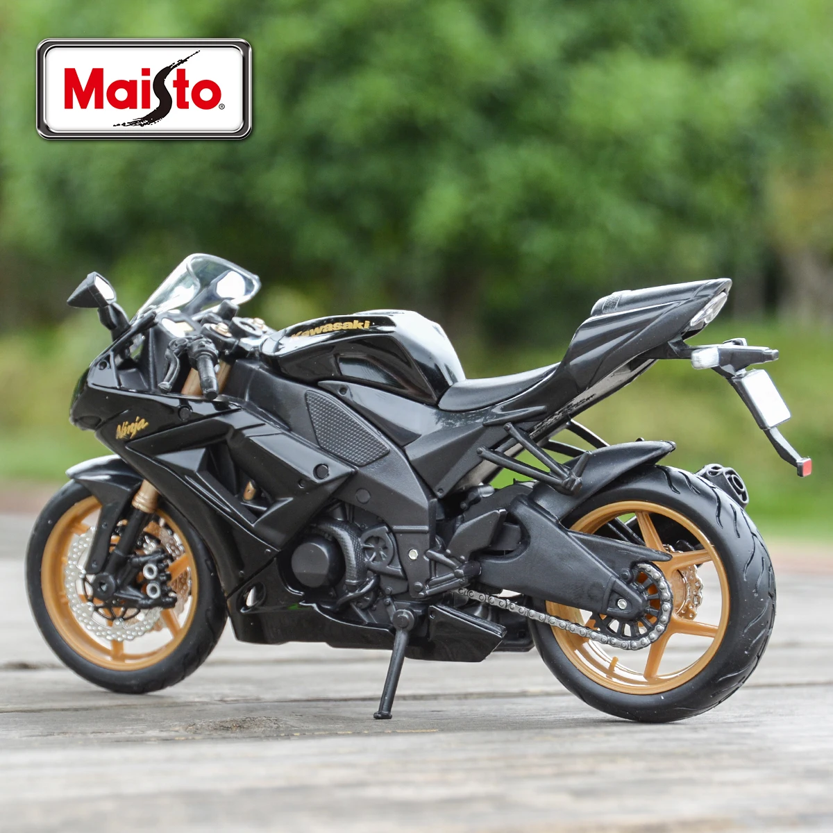 Maisto 1:12 Kawasaki Ninja ZX-10R Black Die Cast Vehicles Collectible Hobbies Motorcycle Model Toys