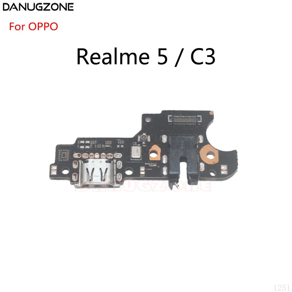 USB Charging Dock Port Socket Jack Connector Charge Board Flex Cable For OPPO Realme  5 3 Pro