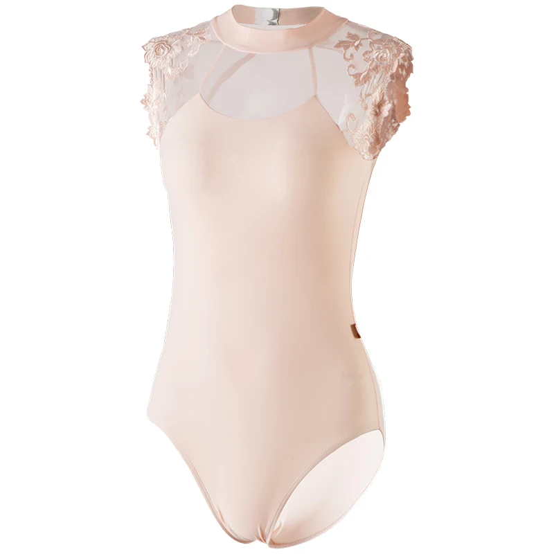 Ballet Leotard Adult Dance Leotards High Neck Lace Leotard Women Ballerina Tank Leotard Bodysuit Dancewear Gymnastics Leotards