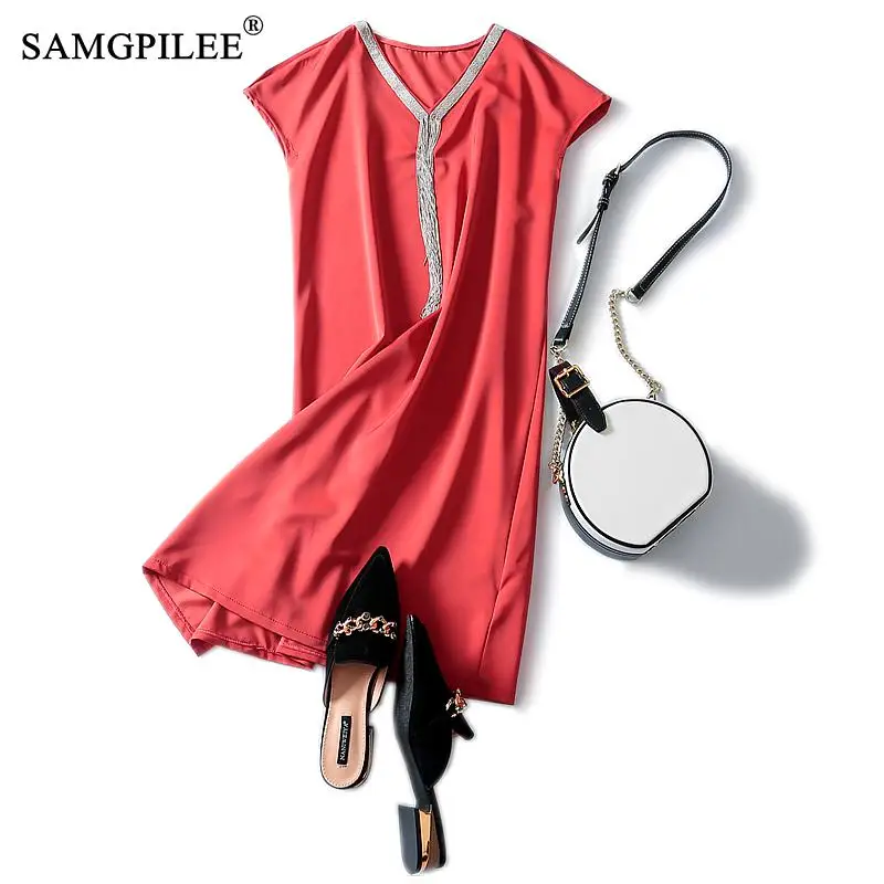 

Summer Dress 2020 Casual Cherry Dress A-line Solid Sleeveless Tassel Mini Dresses Tank Empire O-neck Dresses Frocks For Women