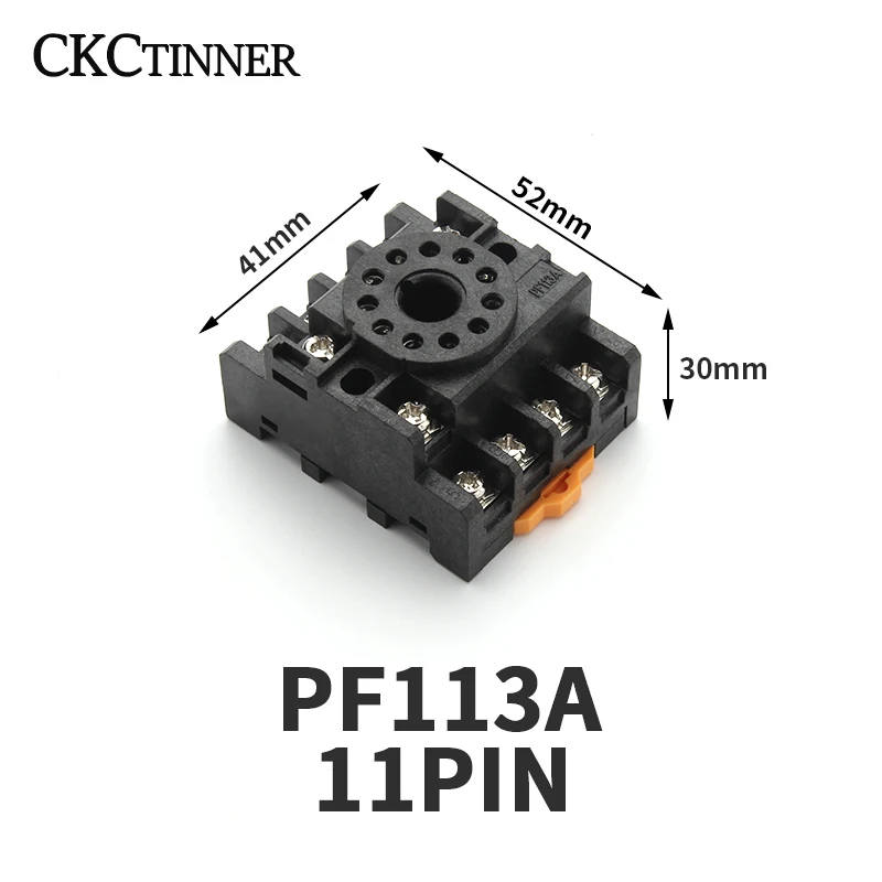 1pcs Relay Socket Base PF083A 8pin PF113A  11pin For DH48S ST3P AH3-3 MK2P JTX-2C H3CR Rail Mounting