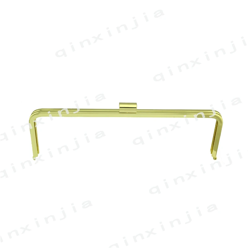 30cm Long Manual DIY Metal Purse Frame Square Handmade Hardware Vintage Rectangle Wallet Frame No Screw Craft Material Gold