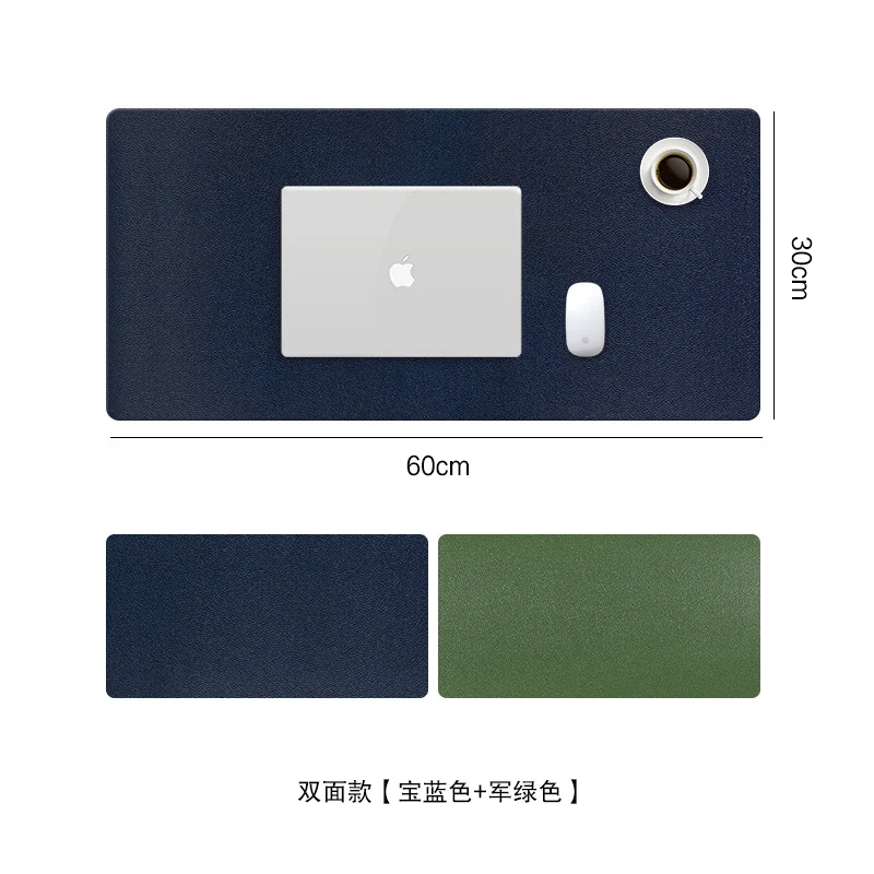 Double-side Portable Large Mouse Pad Waterproof Leather Suede Desk Mat Computer Laptop Mousepad Keyboard Anti-Slip Table Pad