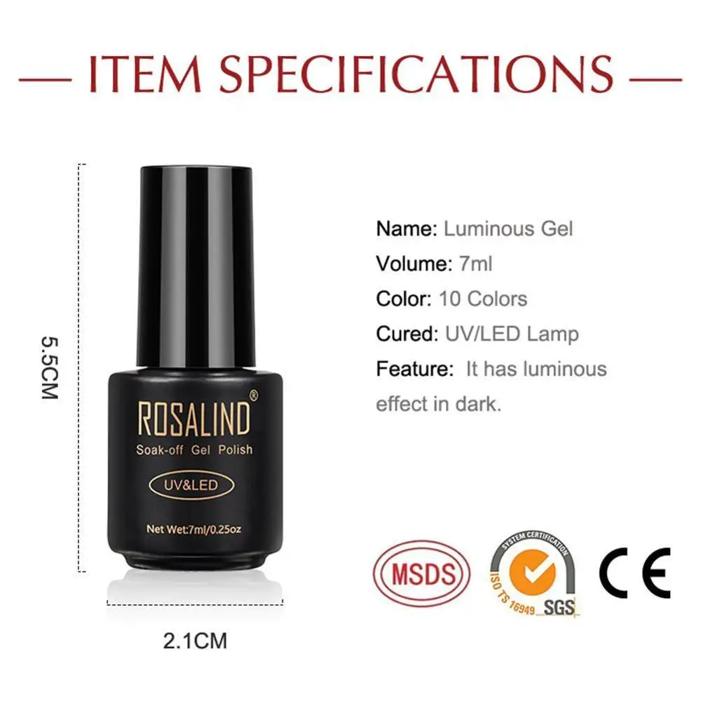 Sơn Móng Tay Ngâm Tắt Gel UV Ban Đêm Phát Sáng Trong Tối Bóng Gel Lắk Gel Ba Lan Cần Căn Cứ SoYoung Huỳnh Quang dạ Quang Gel