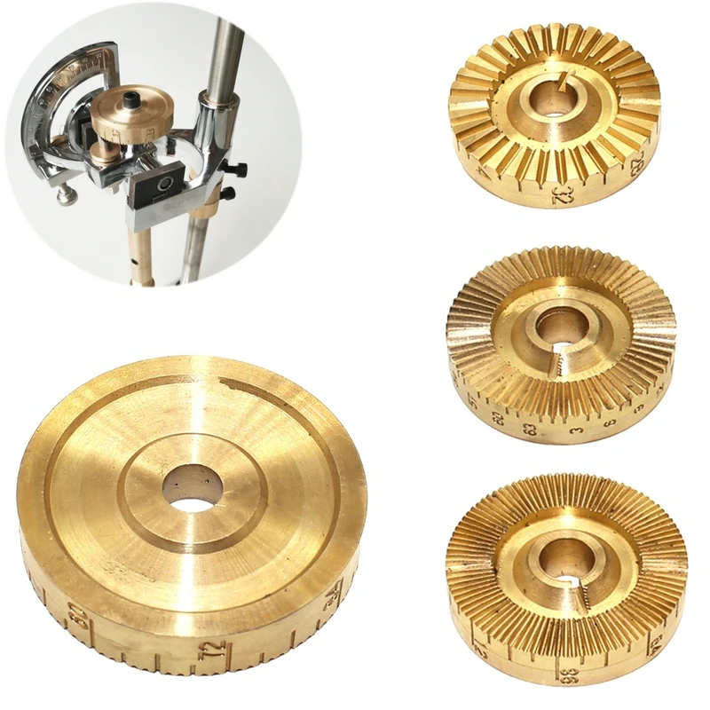 High Quality Copper 32/64/72/80/96 Index Gear Wheel for Jewelry Gem Faceting Machine Accessories