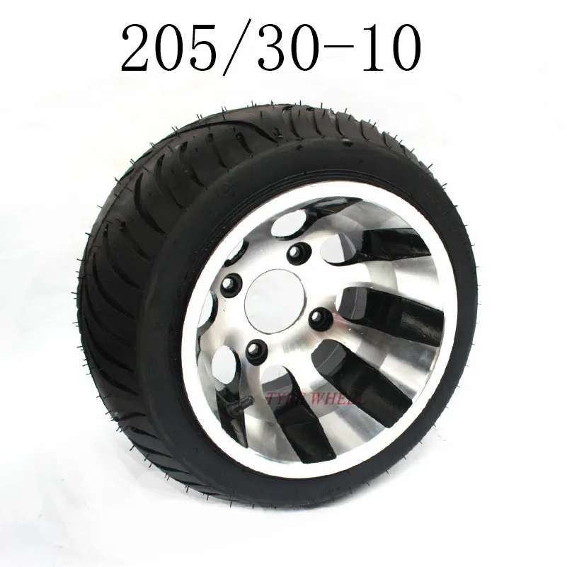 Applicable to GO KART KARTING ATV UTV Buggy 205/30-10 Inch Wheel Tubeless Tyre Tire With Aluminum Alloy Hub