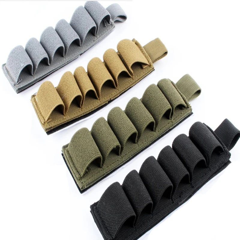 Airsoft Shell Holder 6 Rounds Shooting Ammo Tactical Carrier Cartridge 6 Magazine Hunting Look&Hoop Rifle Pouch