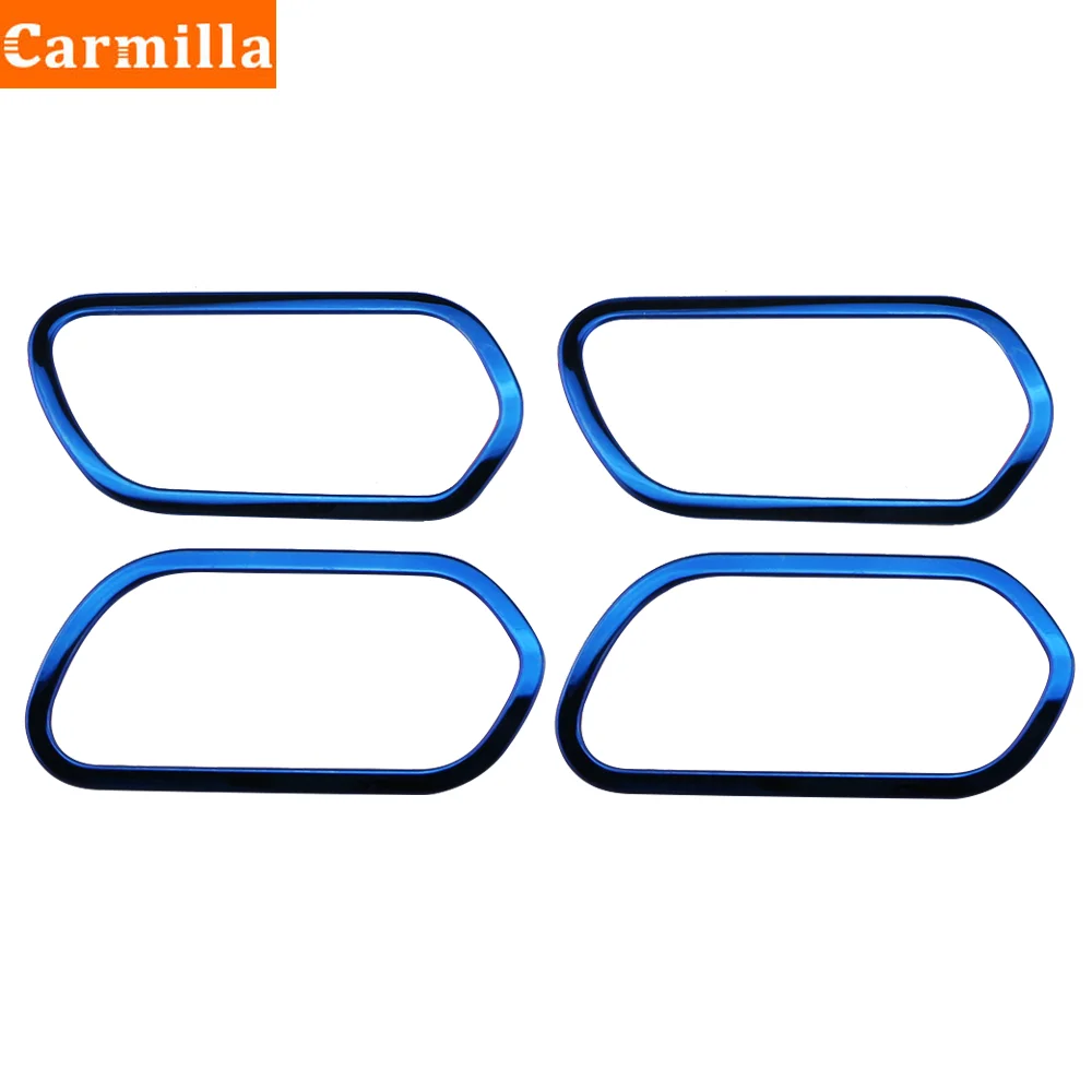 Stainless Steel Car Sticker for Nissan Kicks 2017-2021 Interior Inner Door Handle Bowl Ring Cover Trims Frame Panel Accessories