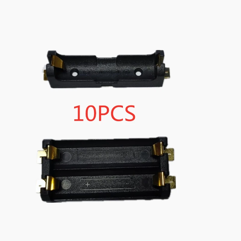 10PCS 1xAA 2xAA 14500 ER14505 SMT Battery Holder Battery Storage Box With Bronze Pins High temperature resistance