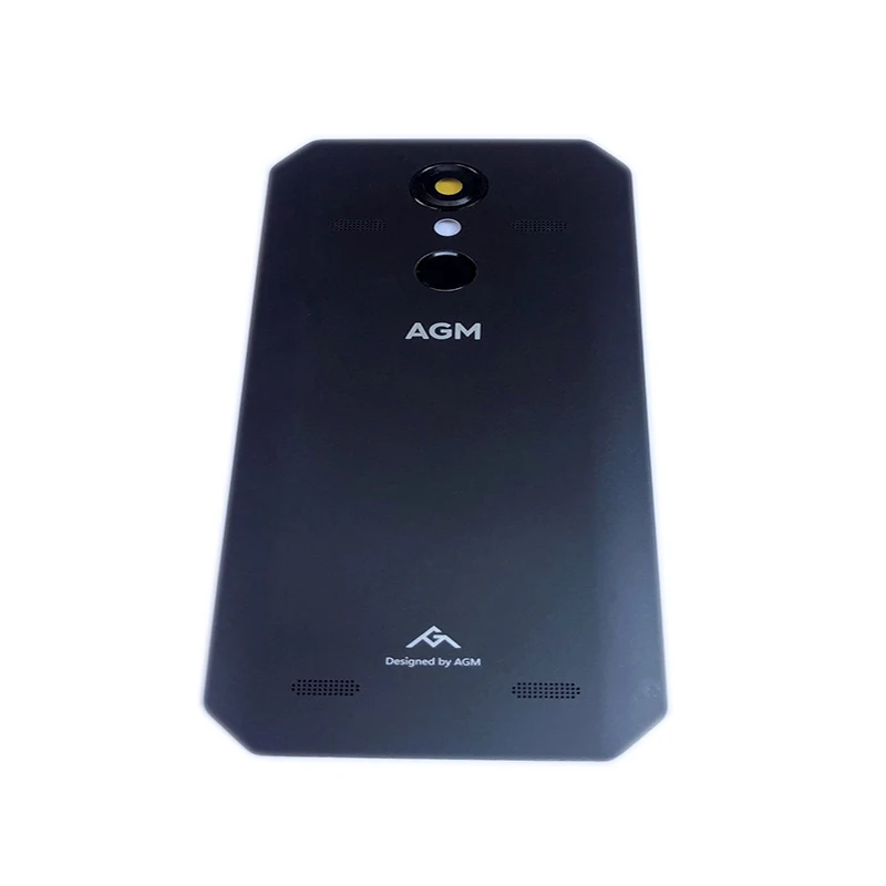 New Original For AGM A9 5.99‘’ IP68 Cell Phone Back Battery Housings Dock Case Cover With Fingerprint Sensor Button Camera Lens