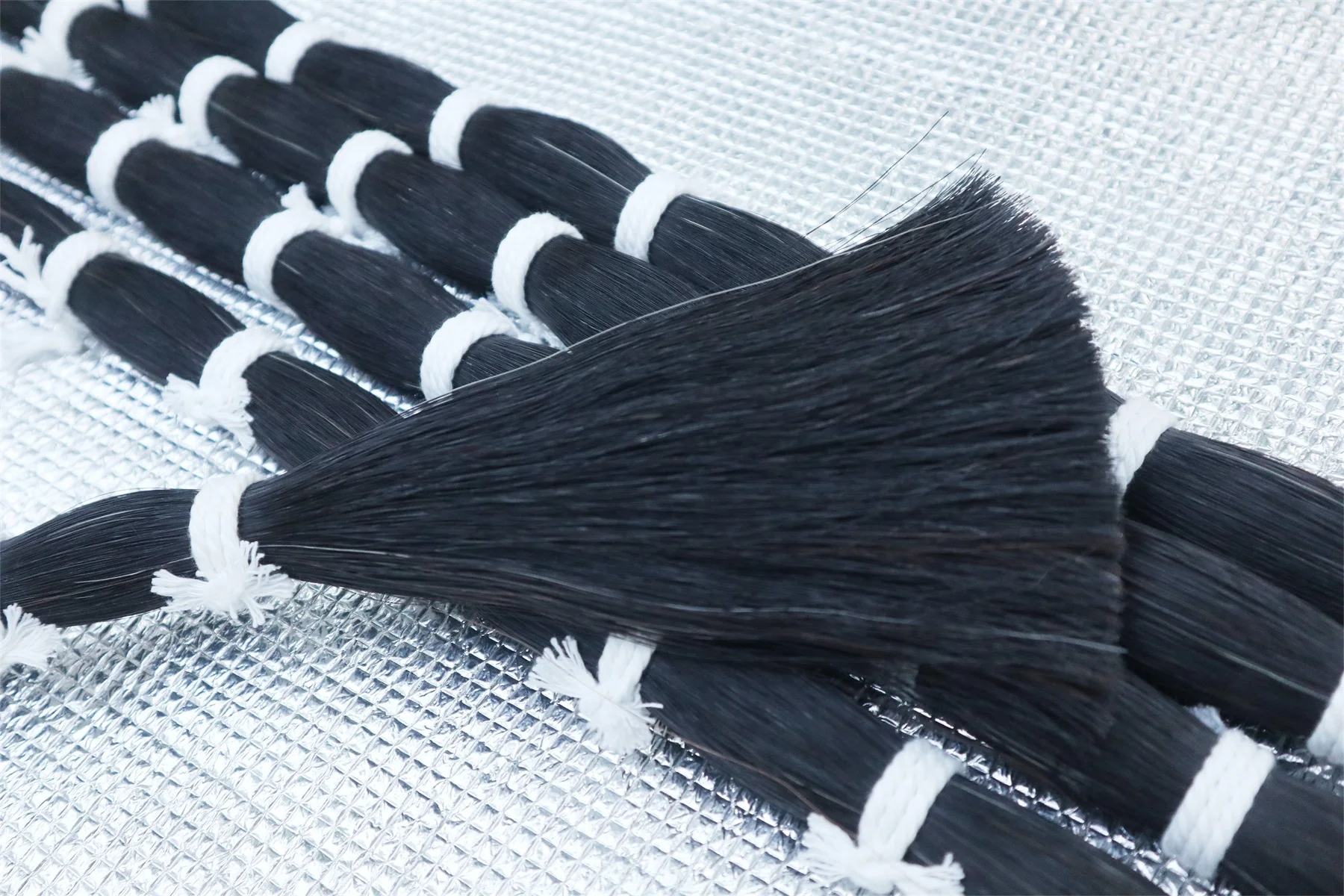 500g White/Black/Brown/Gray Horse Tail Hair Stallion Cello Viola Violin Bow Hair Horsehair High Quality