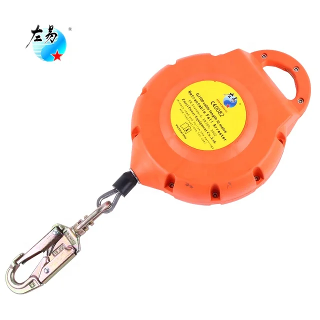 Fall Arrest Retractable 10 M Harness Equipment System Lanyard Rescued Anchor System Roof, Personal Retractable Fall Arrester