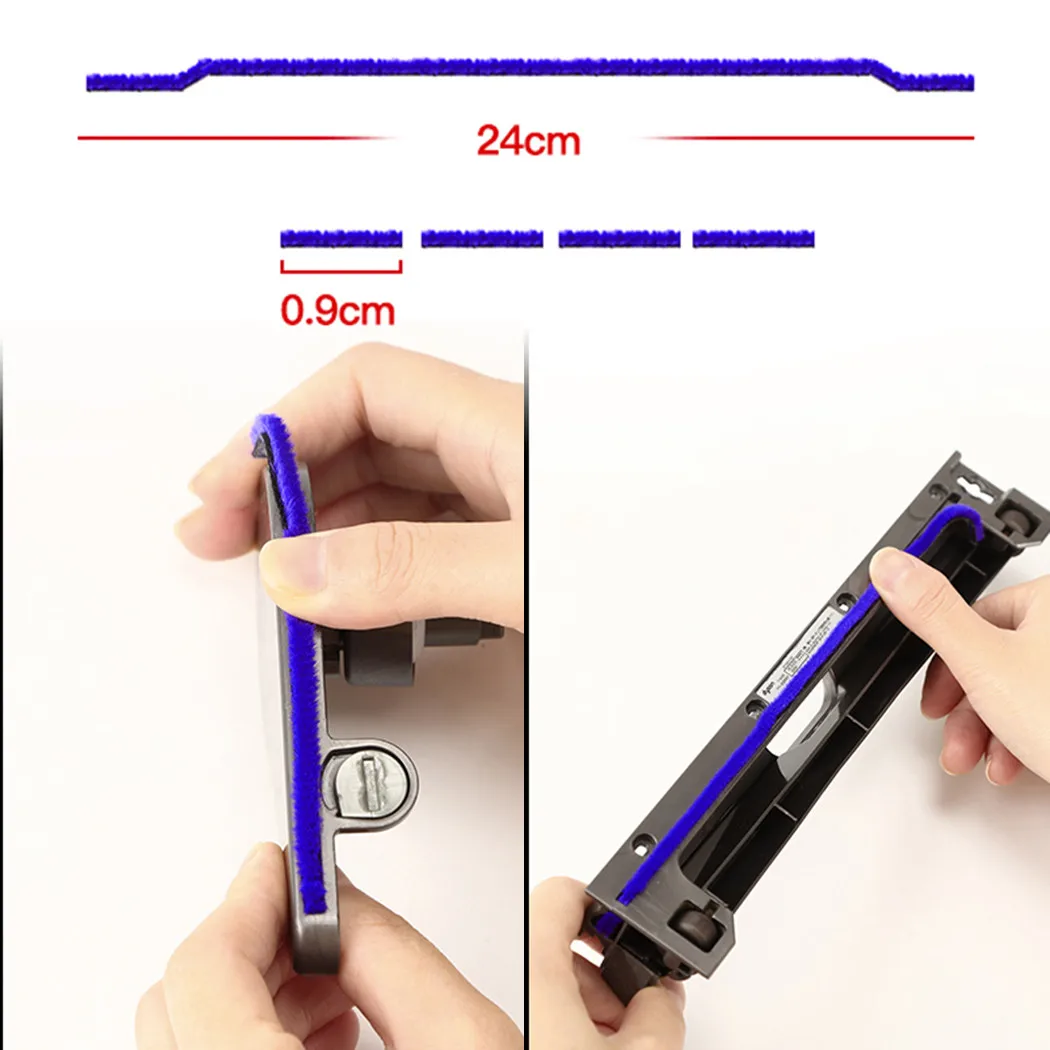 Мягкие Меховые полоски для пылесоса Dyson V6V7, насадка с прямым приводом, 5 шт./компл.