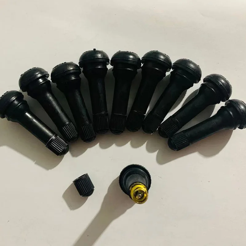 50pcs Automotive vacuum tire valve black rubber valve spot supply can be customized