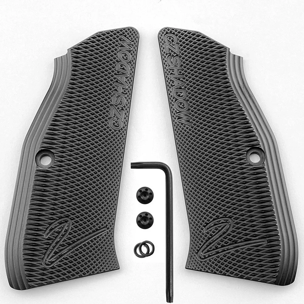 Corrosion Resistant Grips, CNC Aluminum Alloy for  CZ 75 Full Size, SP-01 Series, Shadow 75B BD Screws Including, 1Pair