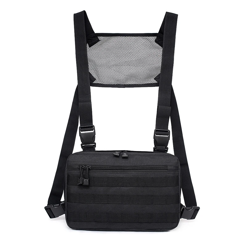 High Quality Nylon Tactical Chest Rig Bags Men Functional Chest Bag Unisex Streetwear Hip Hop Chest Vest Packs Cross Body Pocket