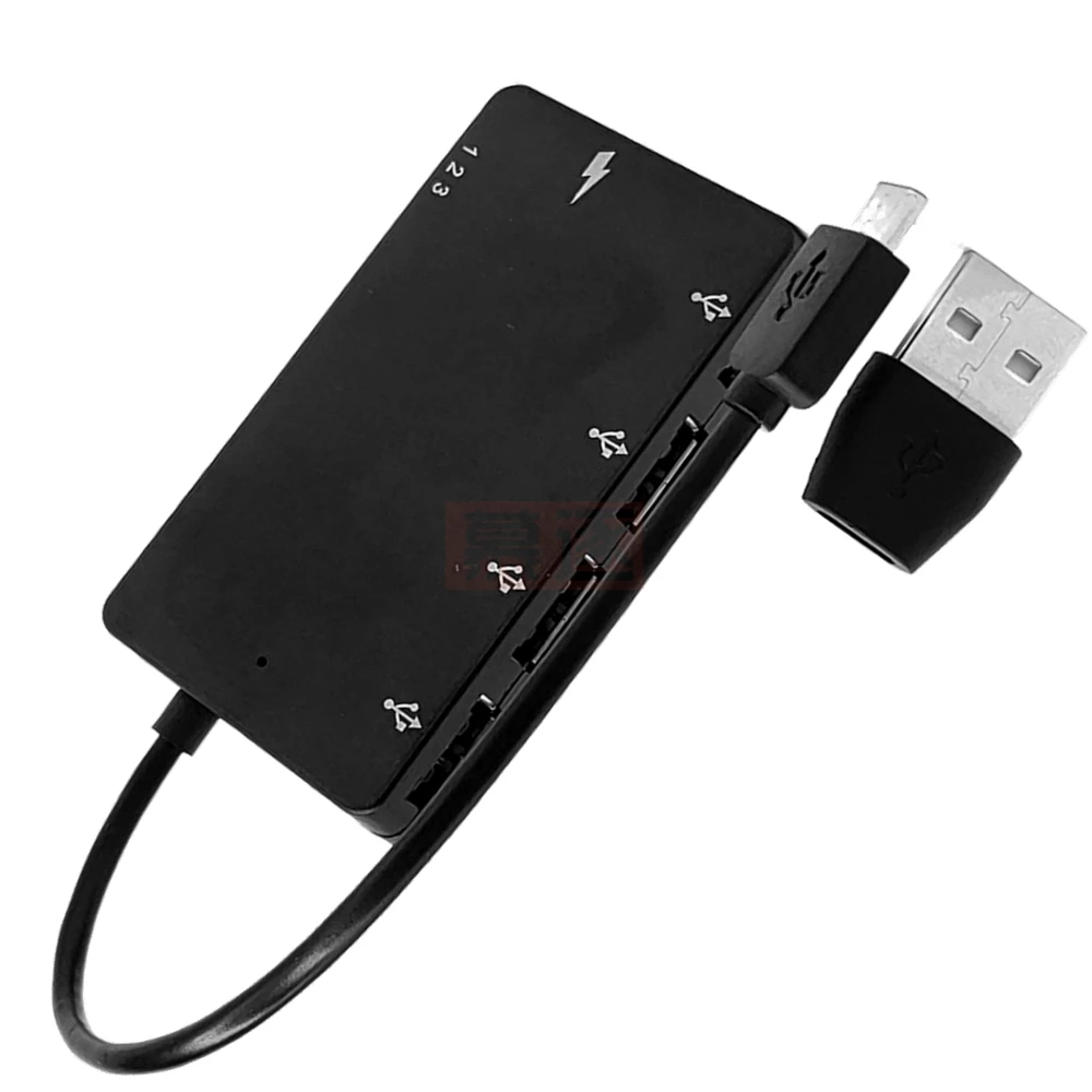 Câble adaptateur de charge d'alimentation Hub Micro USB OTG 4 ports pour téléphone Galaxy Z17, livraison directe