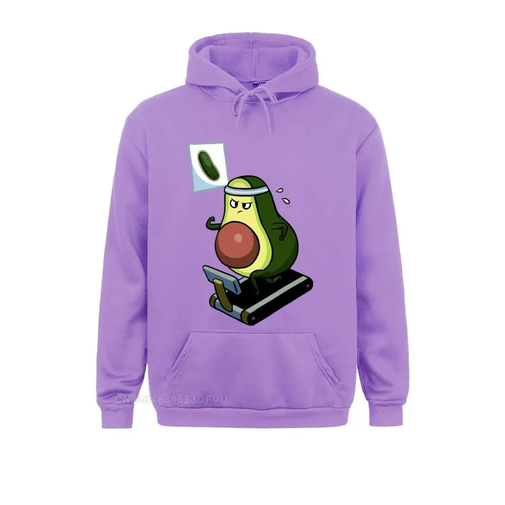 Men's Avo-Cardio Monday Avocado Women Humor Vegan Funny Guacamole Cartoon Food Cute Cotton Winter Hoodie