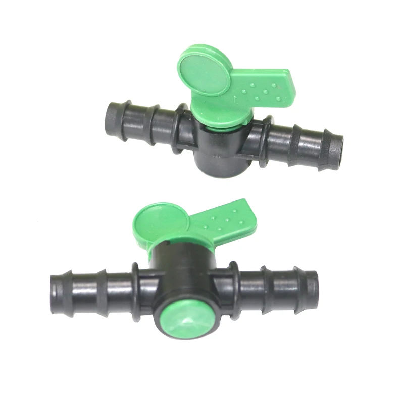 Garden Irrigation System 13mm Hose Connector Switch Barb  Flow Control Valve Quick Connector Fittings Closure Tool 2 Pcs