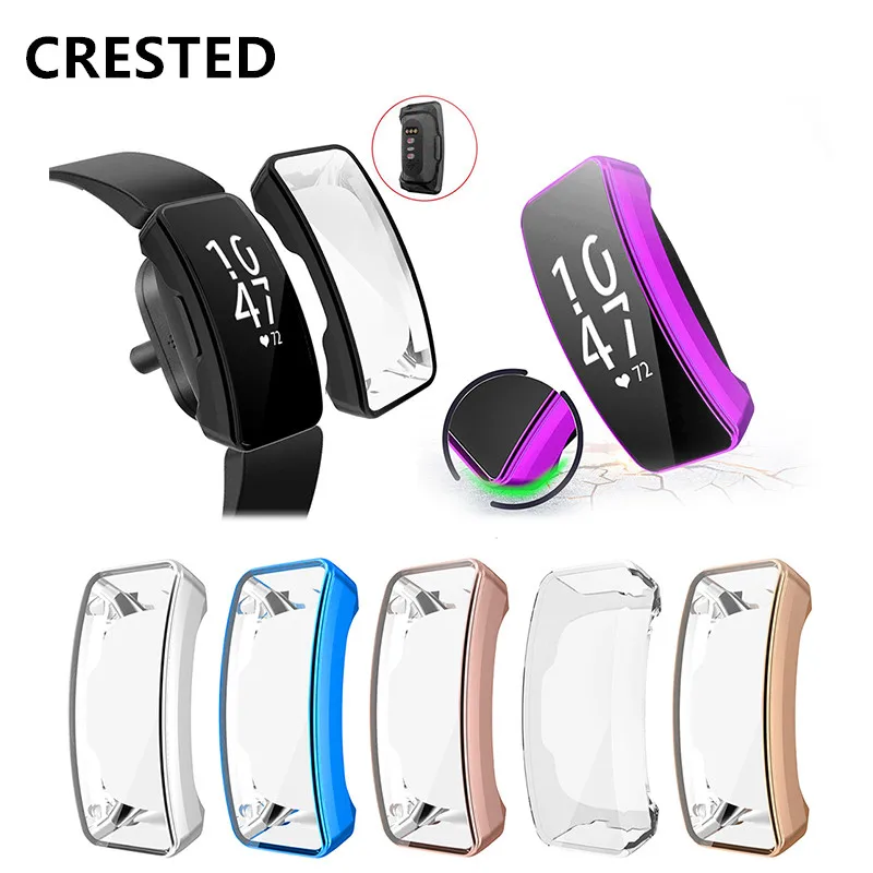 TPU Protective Cover Case For Fitbit Inspire Smart Watch Replacement Protective Shell For Inspire HR Band Accessories