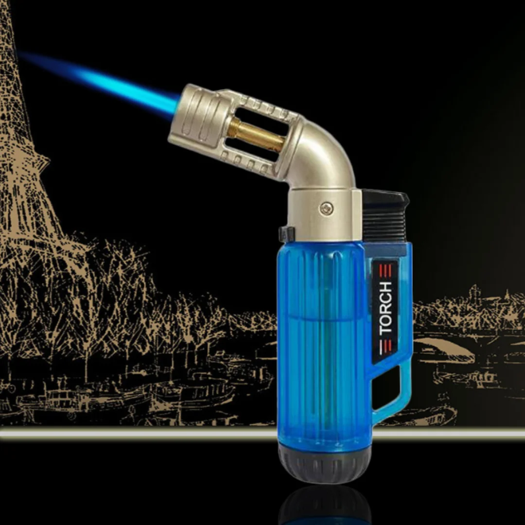 

Adjustable Rechargeable Jet Flame Torch Gas Lighter, Windproof Butane Lighters for Stove, Candle and Barbecue, Gas Not Included