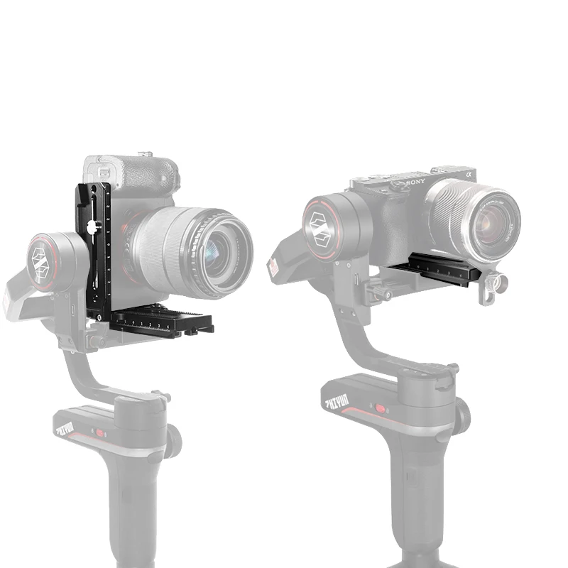 Base universal de liga de alumínio, tipo l, horizontal, vertical, liberação rápida, tripé, cabeça para ronin rs2/rsc2/capinação/manive2