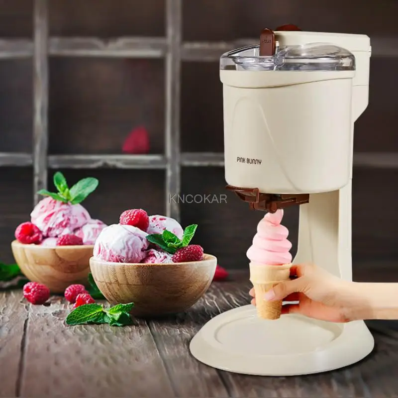 220V 20W ice machine Fully Automatic Mini Fruit Ice Cream Maker For Home Electric DIY Kitchen Maquina De Sorvete For Kids